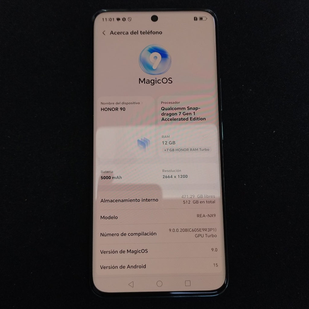 CELULAR HONOR 90 REA-NX9 (2023) 512 GB 12 GB RAM (SEMINUEVO)