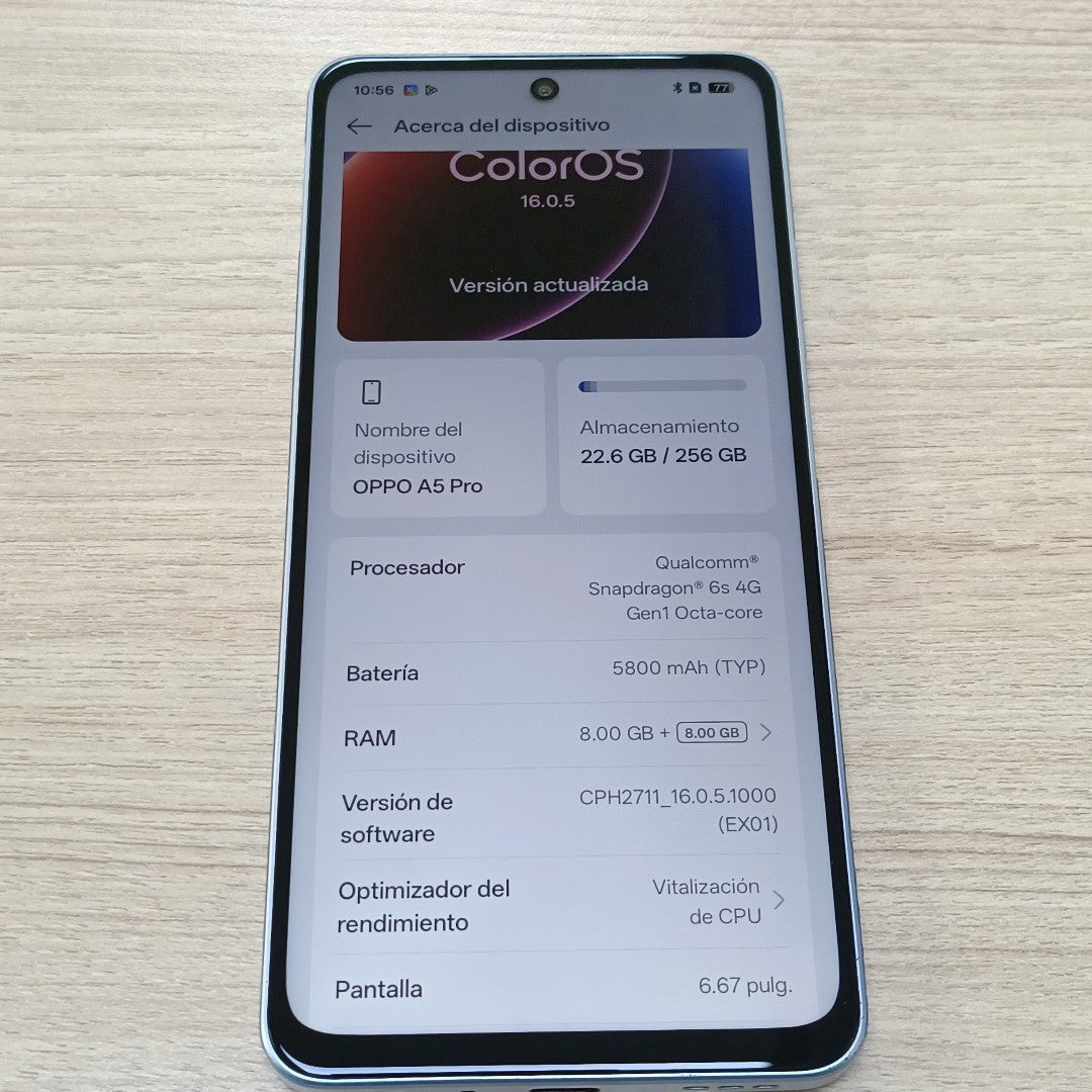 CELULAR OPPO A5 PRO CPH2711 (2025) 256 GB 8 GB RAM (SEMINUEVO)
