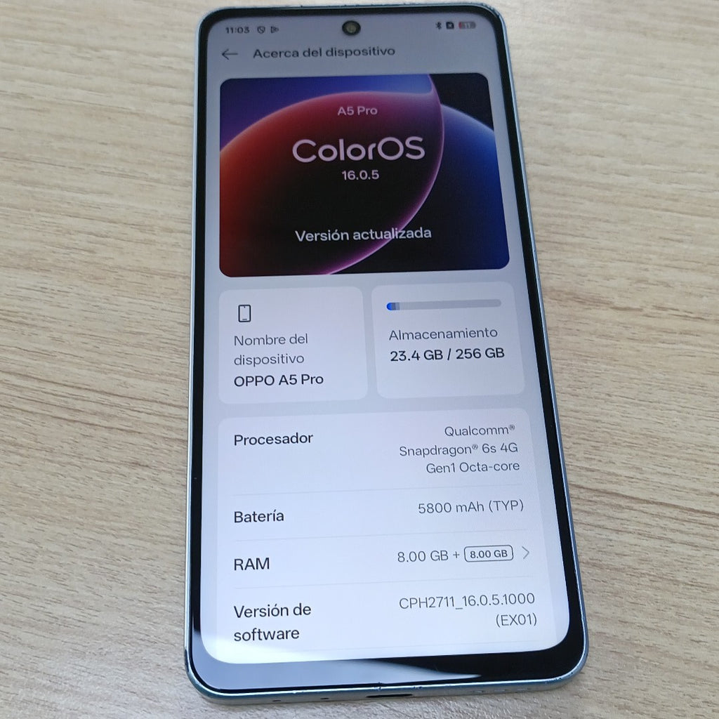 CELULAR OPPO A5 PRO CPH2711 (2025) 256 GB 8 GB RAM (SEMINUEVO)