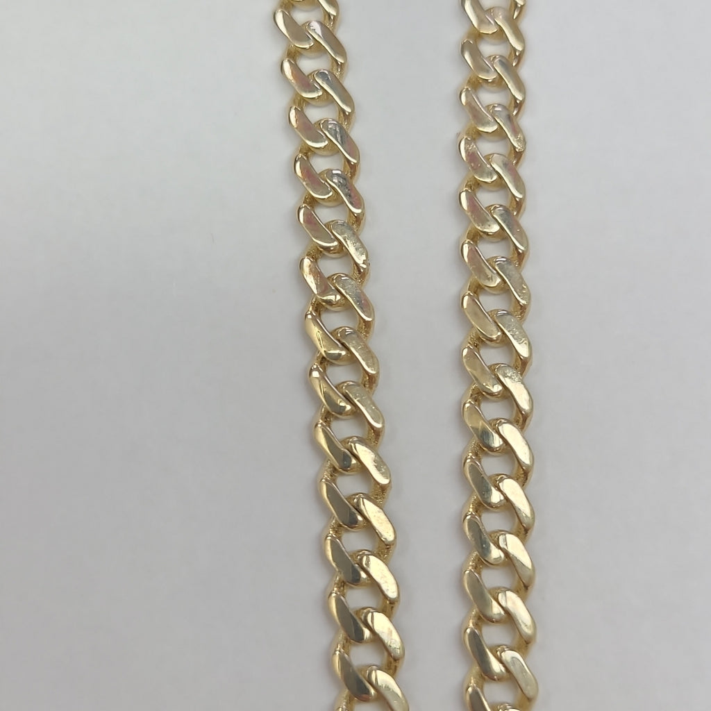 PULSERA BARBADA TIPO MONACO 14K 18 CM 4.7 GR (NUEVO)