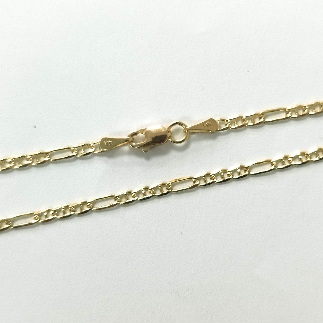 CADENA TEJIDO 3X1 14K 55CM 5.2GR FGP060 (NUEVO)