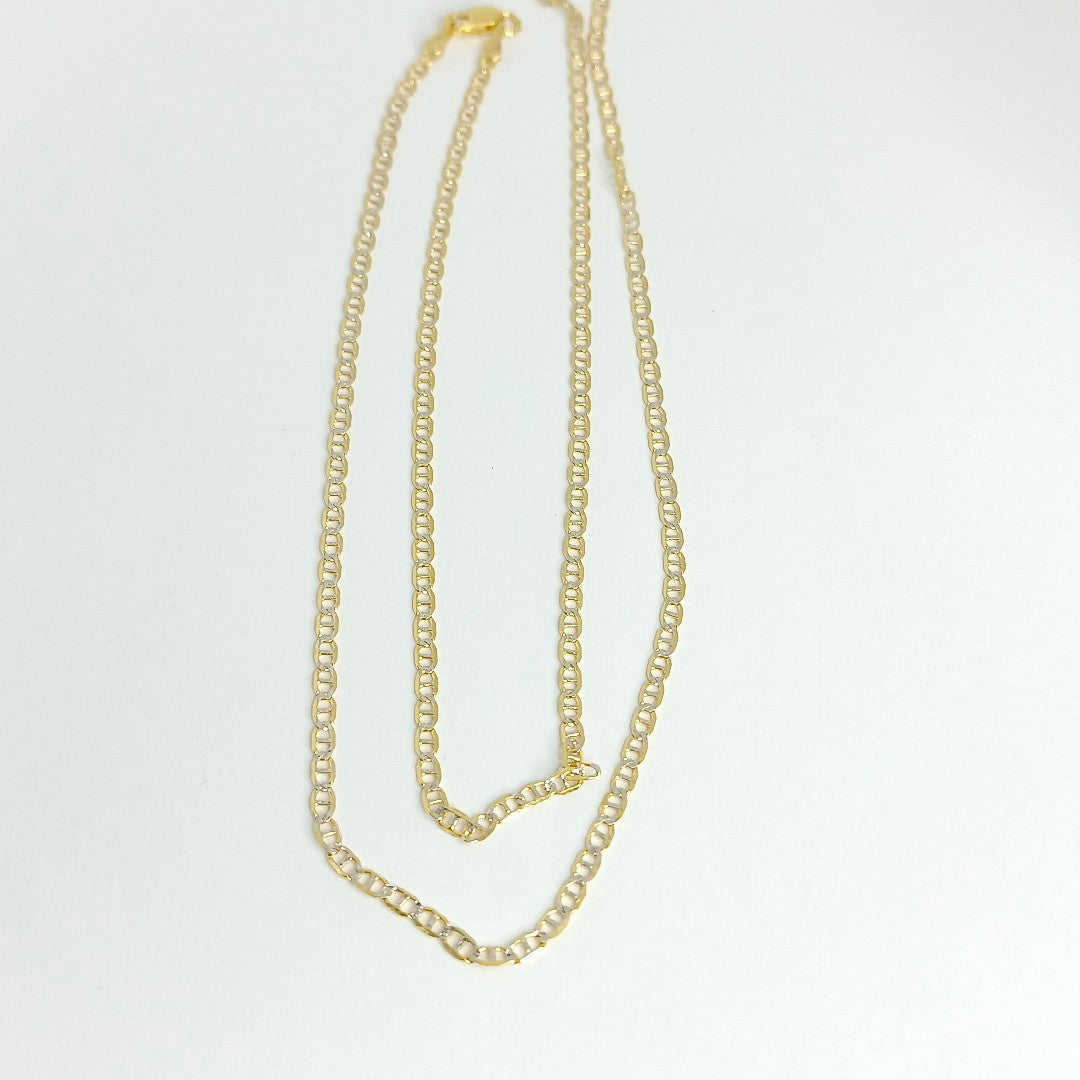 CADENA TEJIDO GUCHI 14K 55CM 3.8GR (NUEVO)