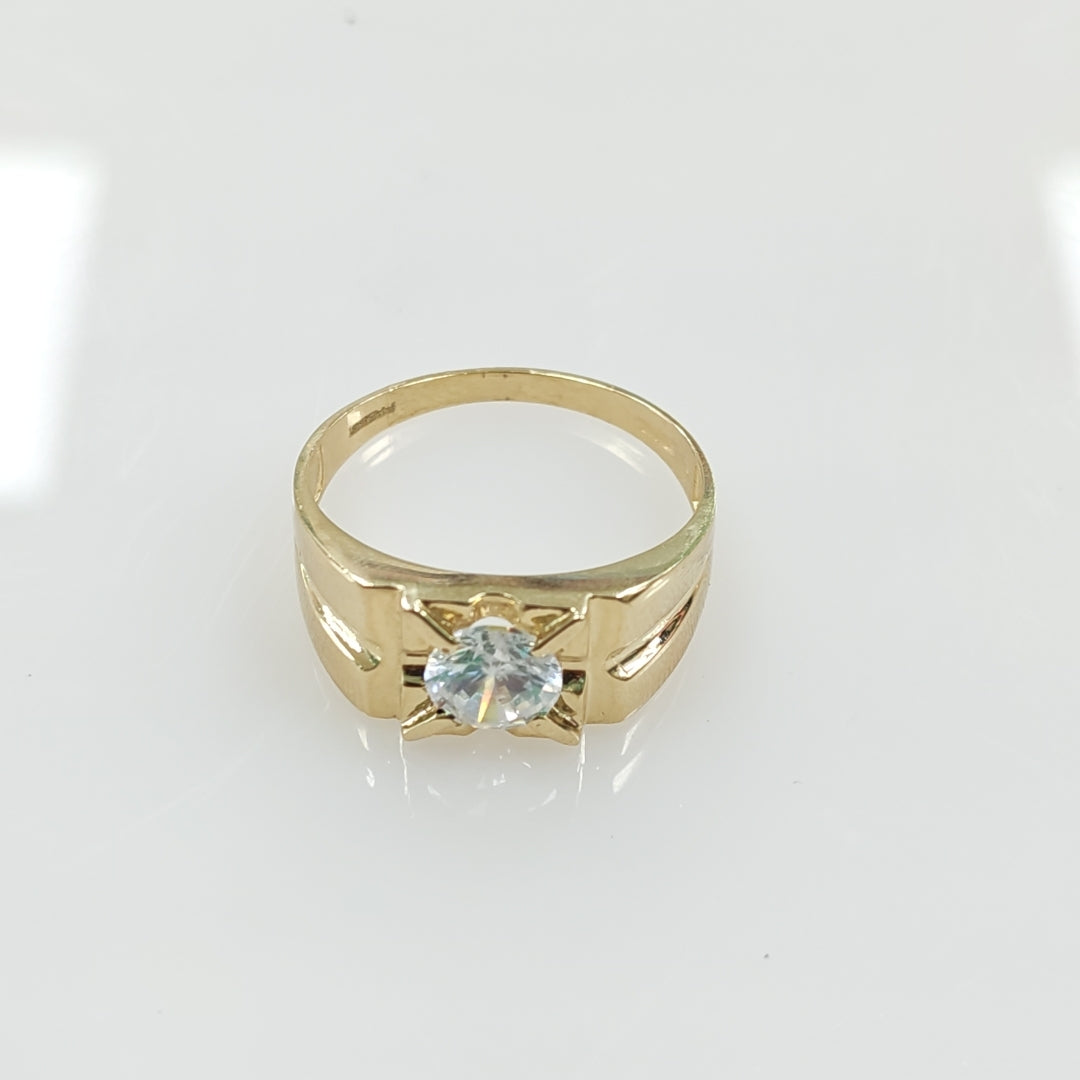 ANILLO CON CIRCONIA 14K 12 TALLA 4.4 GR ACB 32 (NUEVO)