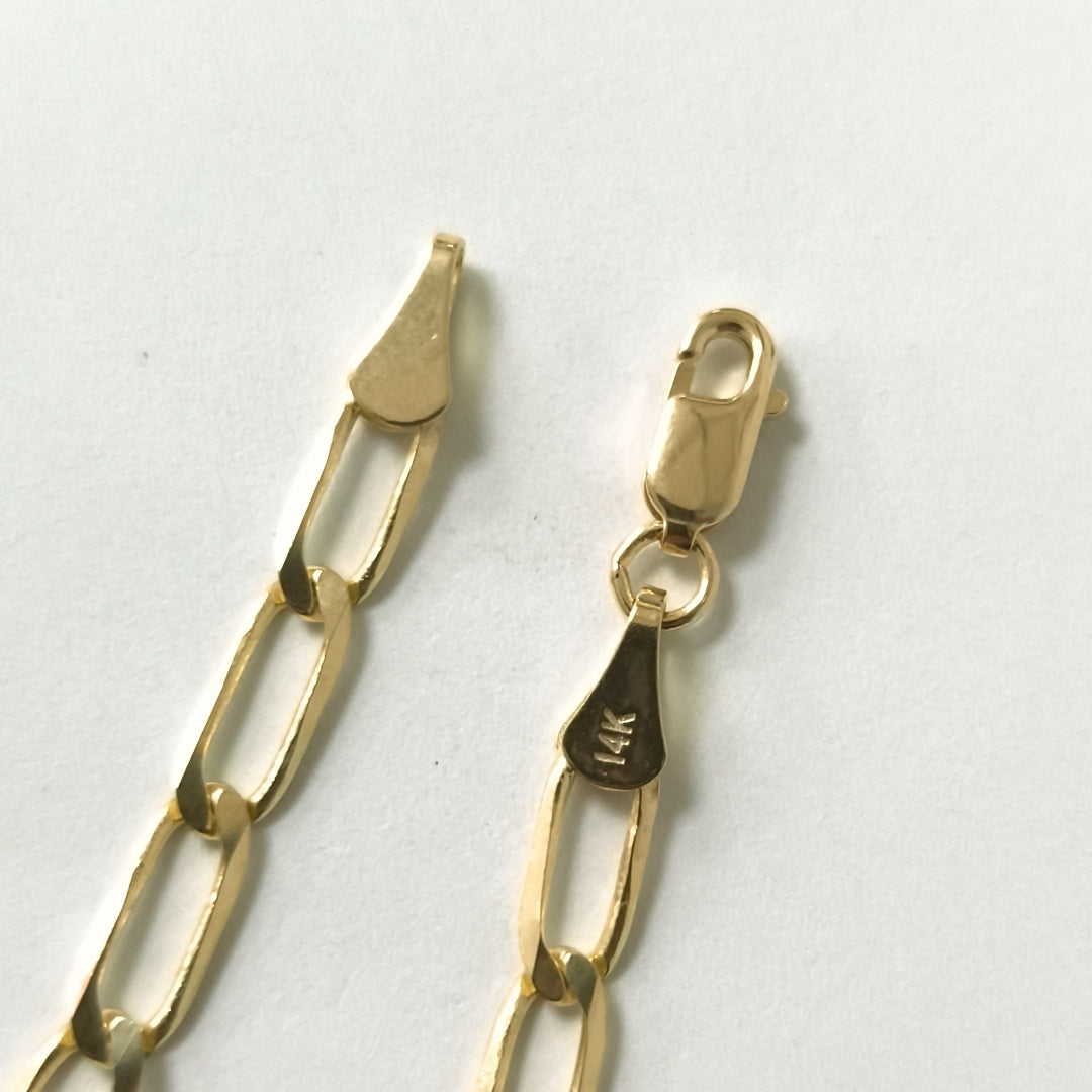 PULSERA ESLABONES 14K 18 CM 4.1 GR RP100 19 (NUEVO)