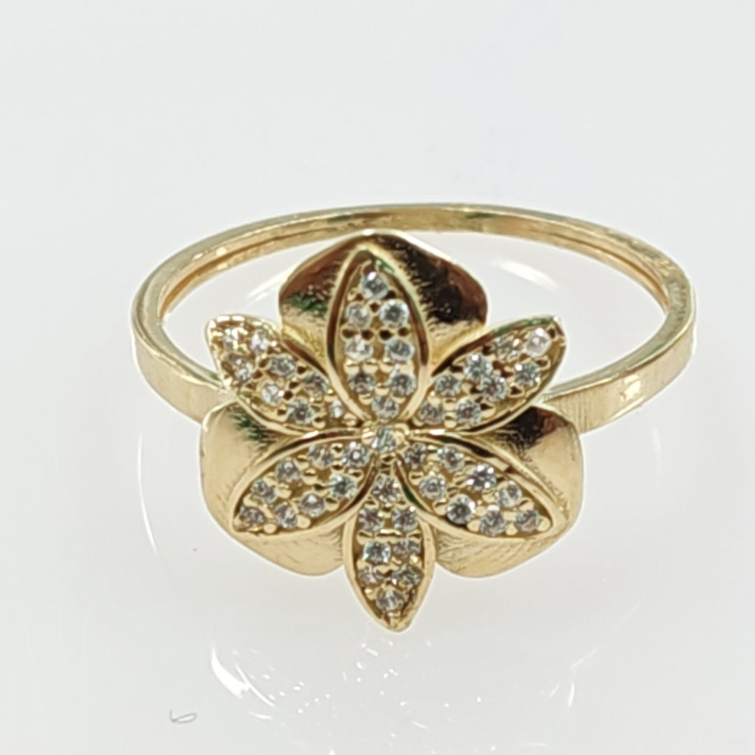 ANILLO FLOR 14K 7 TALLA 1.6 GR ADR 115 (NUEVO)