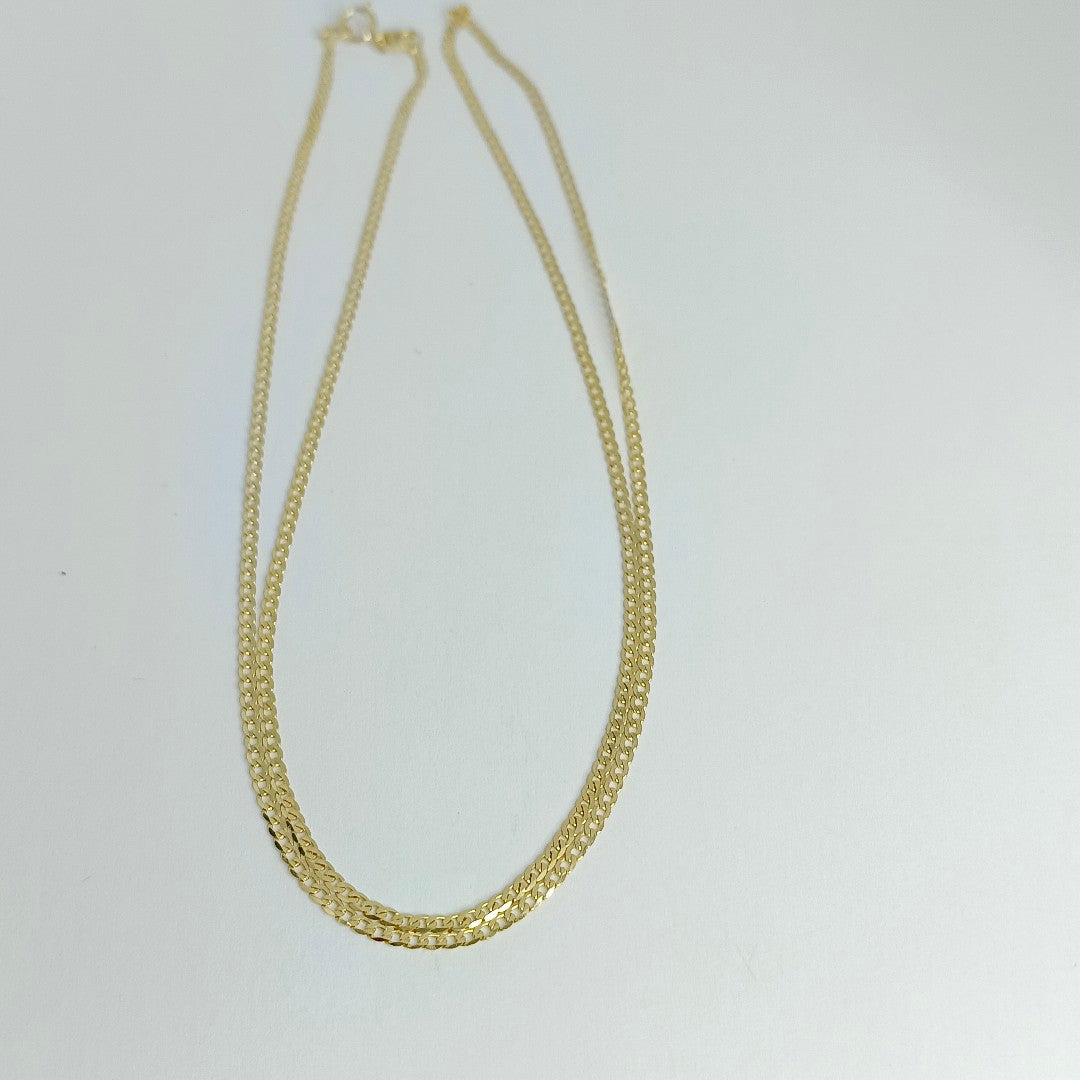 CADENAS BARBADA AMARILLA ORO 14K 2.1 (NUEVO)