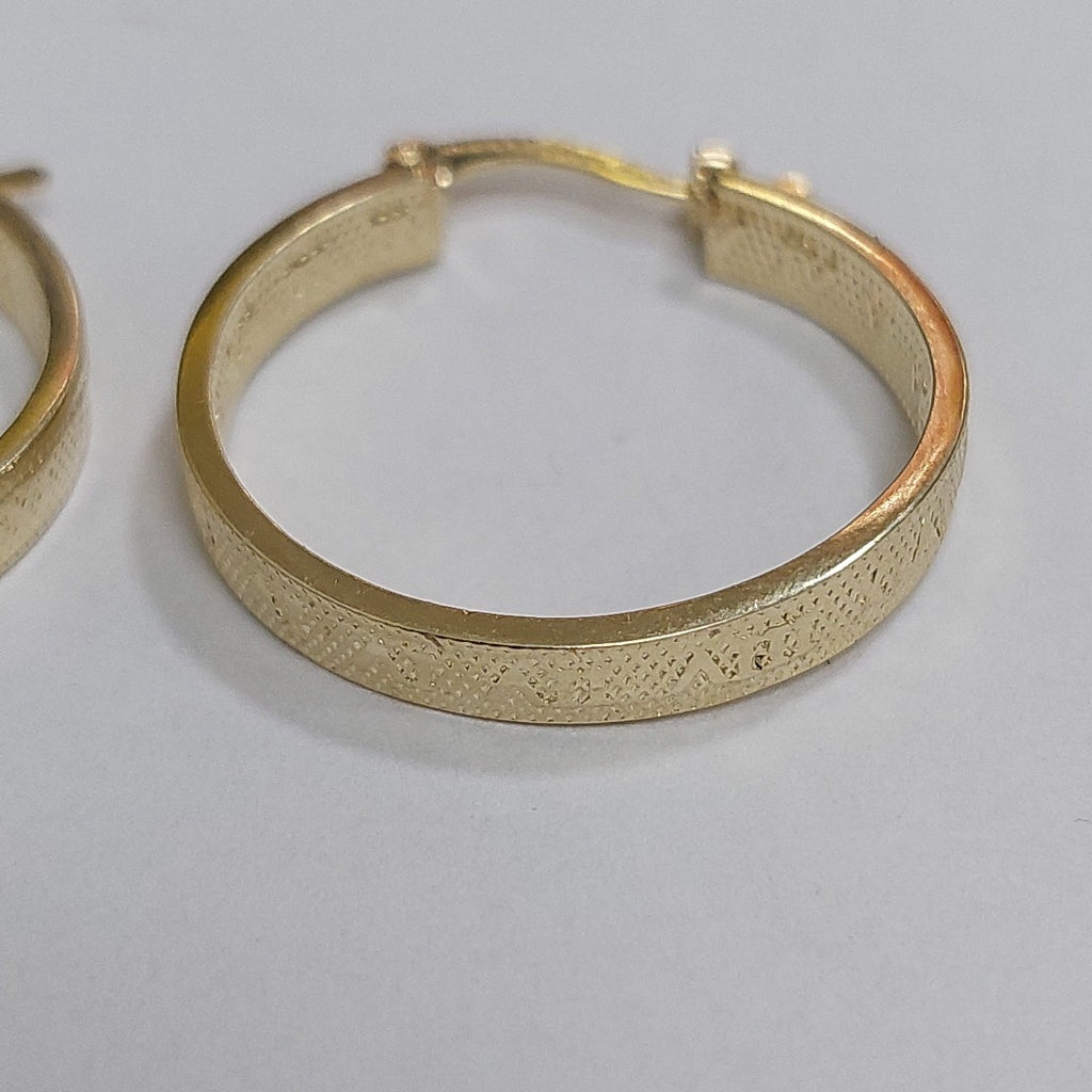 ARETES ARRACADAS CON NUMEROS ROMANOS 14K 2.3 GR ECT2 (NUEVO)