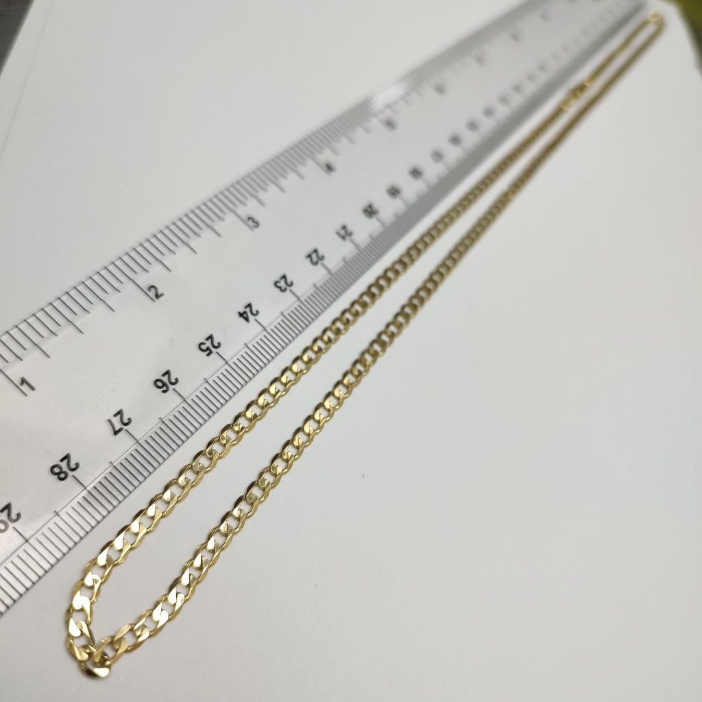 CADENA TEJIDO BARBADA 14K 60 CM 8.8 GR (NUEVO)