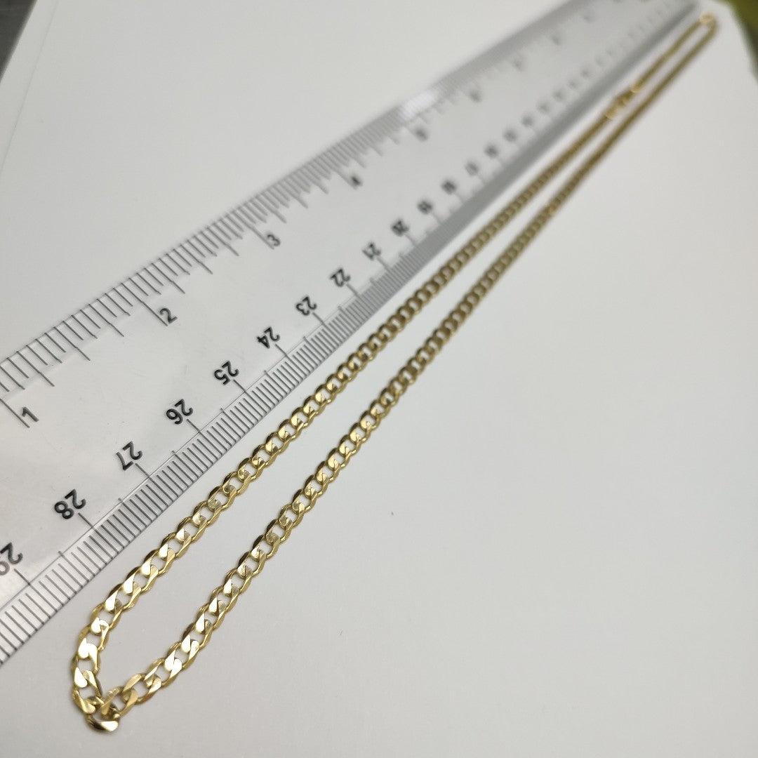 CADENA TEJIDO BARBADA 14K 60 CM 8.8 GR (NUEVO)