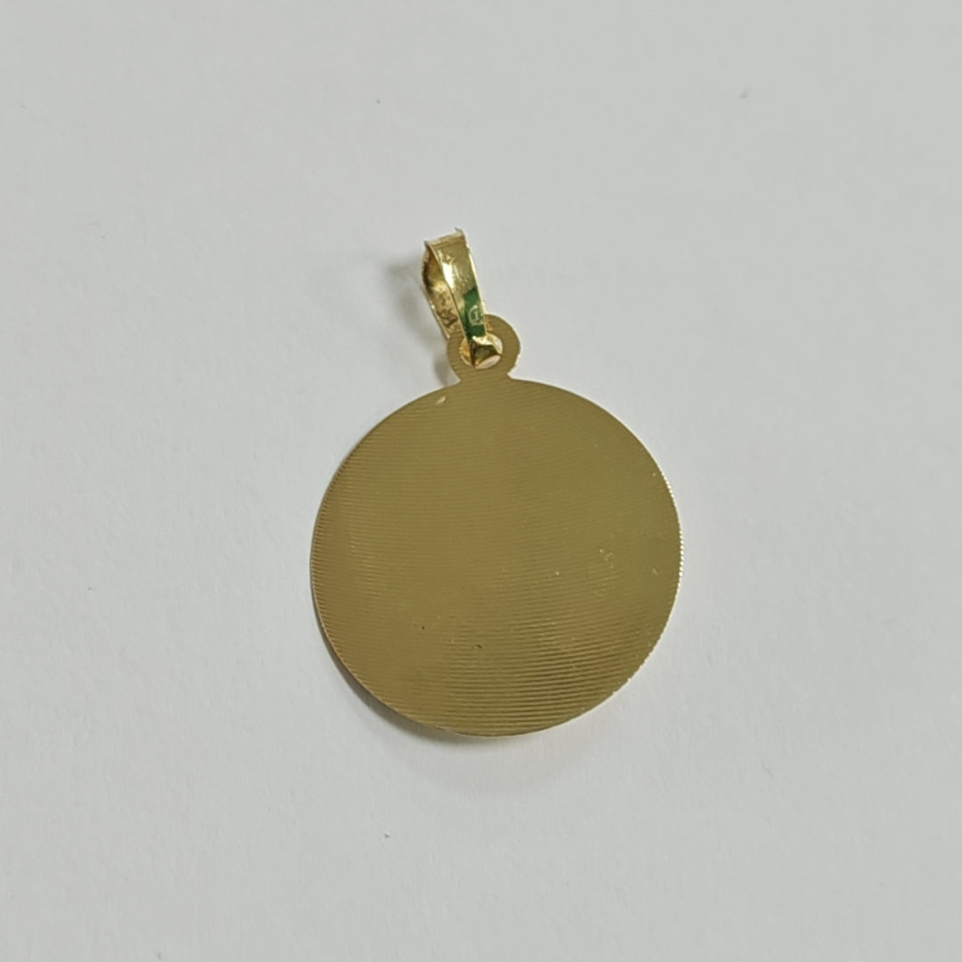 DIJE MEDALLA RELIGIOSA 14K 0.8 GR MR 6 (NUEVO)