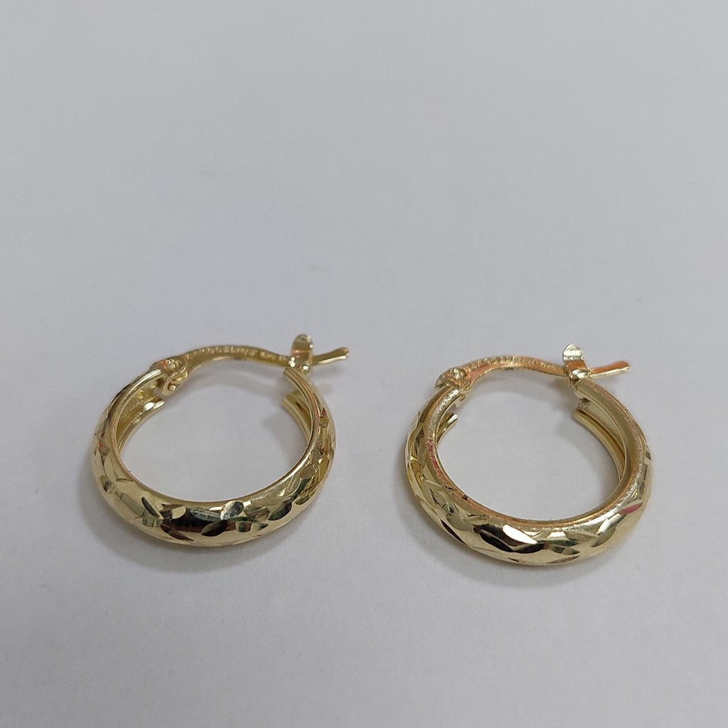ARETES ARRACADAS FACETADAS 14K 2.2 GR 02107F0 (NUEVO)
