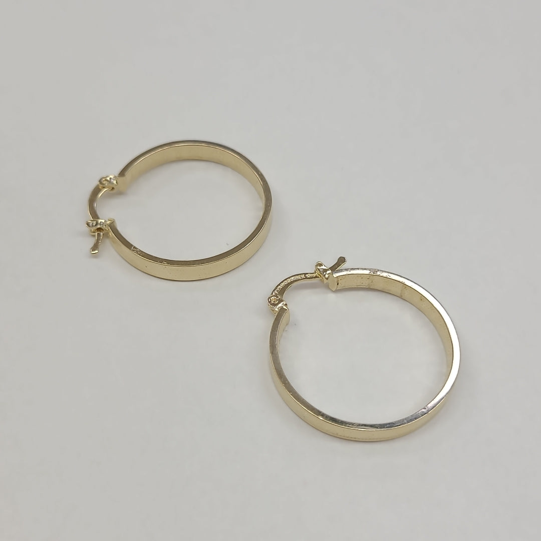 ARETES ARRACADAS CON NUMEROS ROMANOS 14K 2.8 GR ETT 01 (NUEVO)