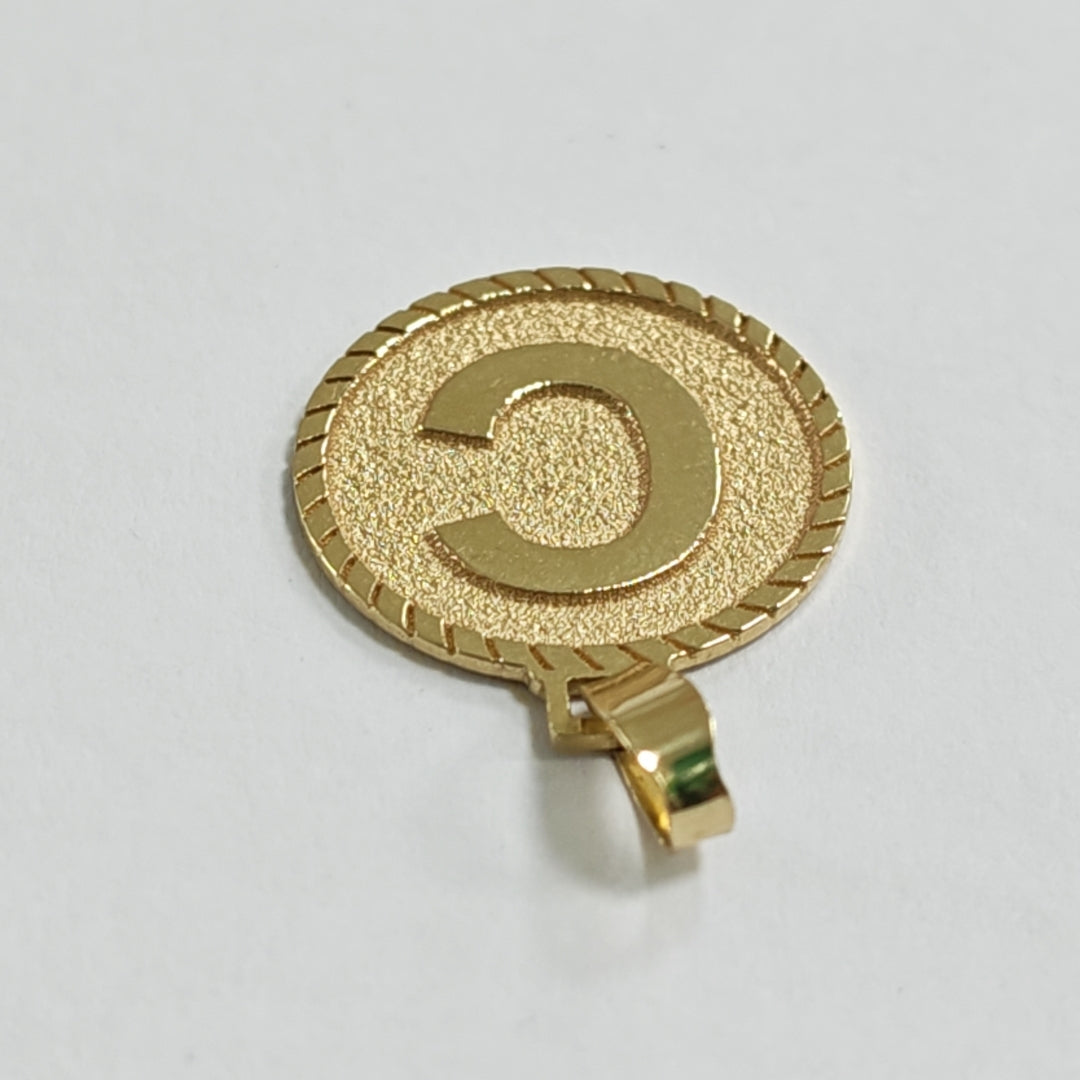 DIJE INICIAL C 14K 1.3 GR DLO 06 C (NUEVO)