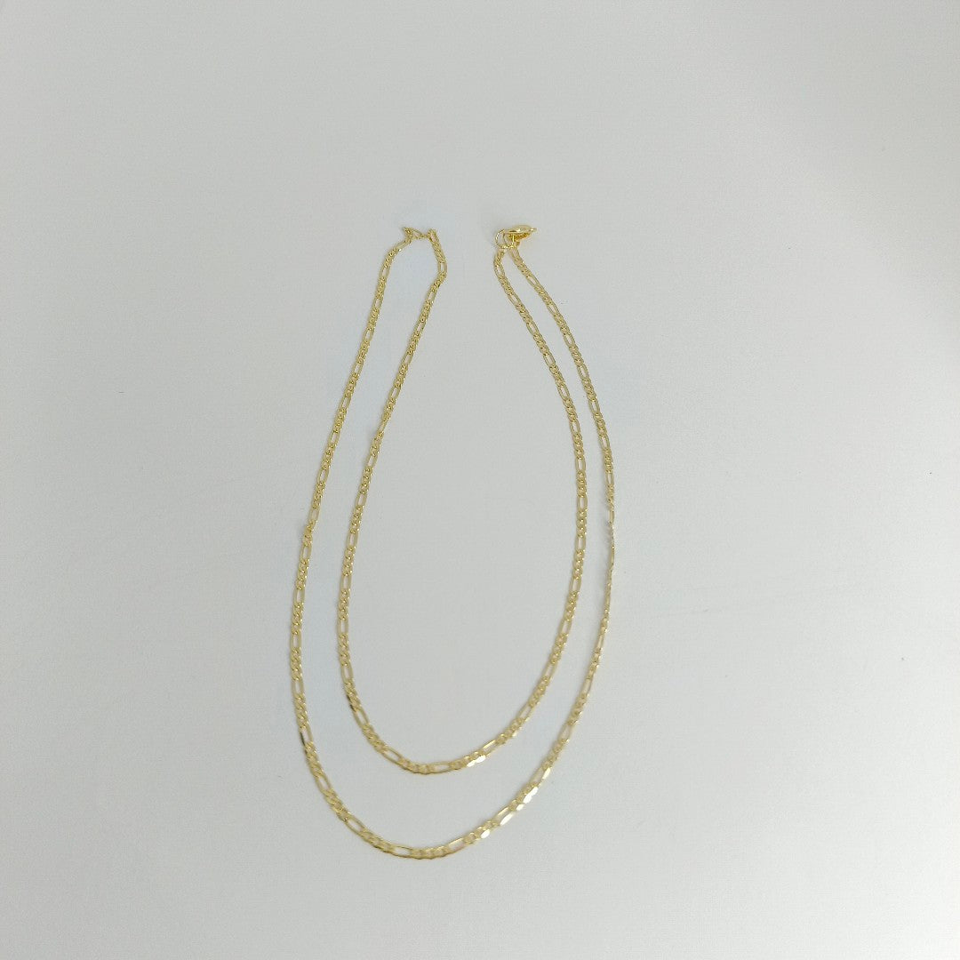 CADENAS CARTIER 3 1 AMARILLA ORO 14K 1.9 (NUEVO)