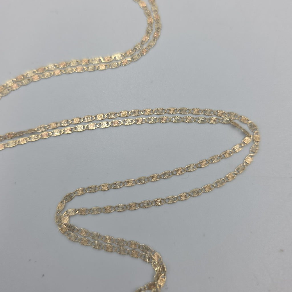 CADENA TEJIDO GUCHI COMBINADA 10K 55CM 1.9GR GUCHIESTRELLA030 (NUEVO)