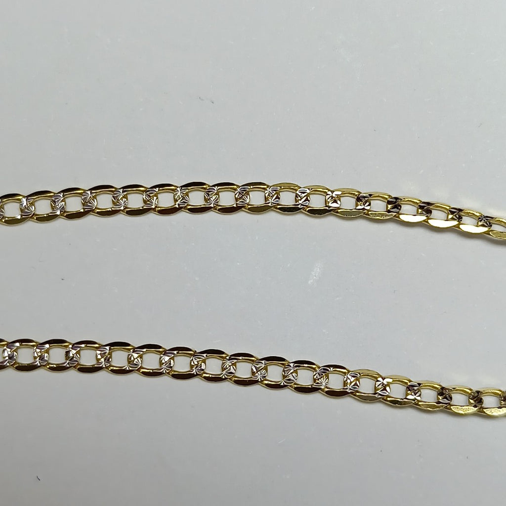 PULSERAS DAMA BARBADA DIAMANTADA ORO 14K 1.5 (NUEVO)