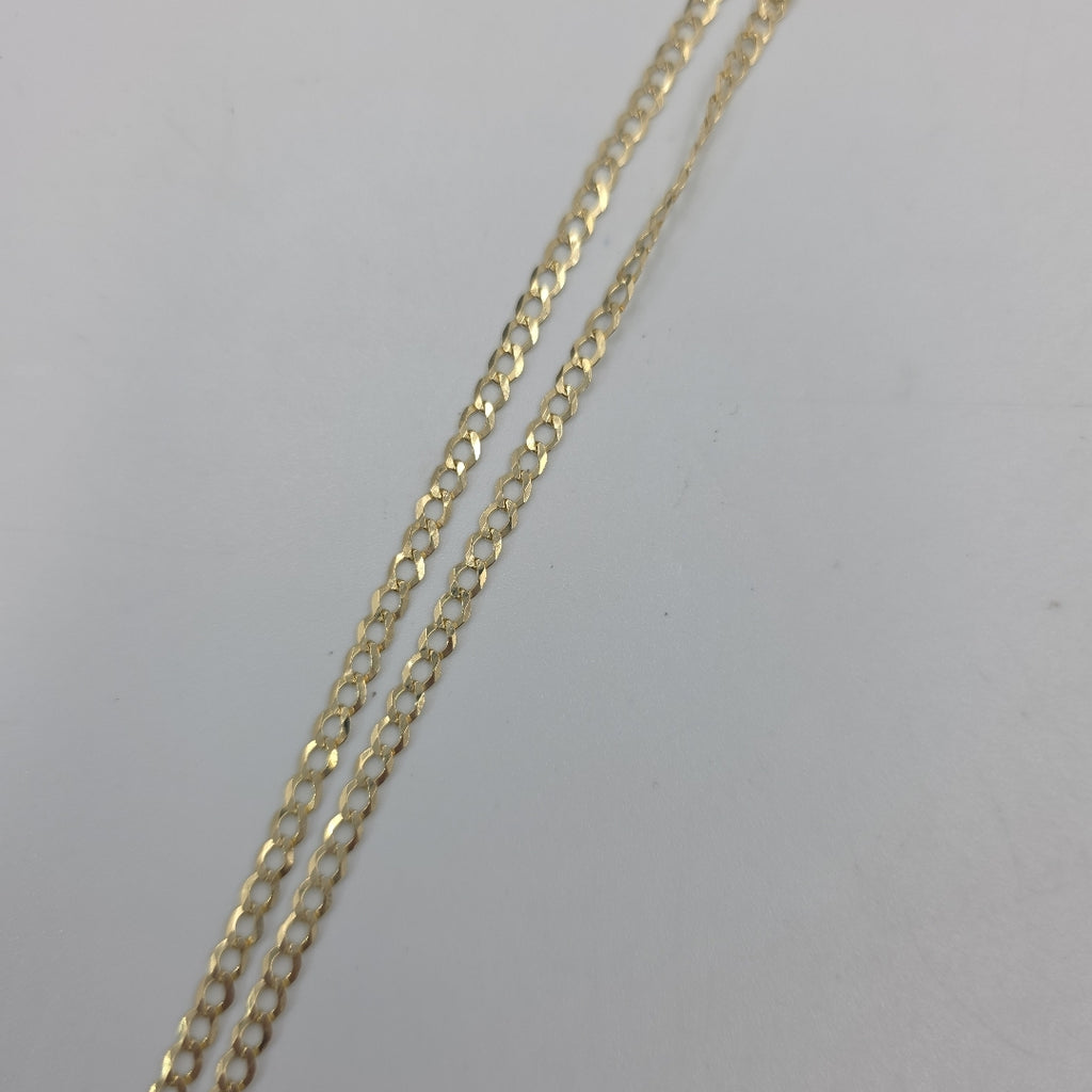 CADENA TEJIDO BARBADA 10K 55CM 4.2GR CUBANA060 (NUEVO)