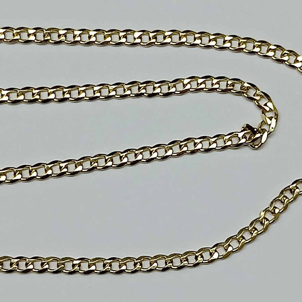 CADENA TEJIDO BARBADA 14K 55CM 4GR BP050 (NUEVO)