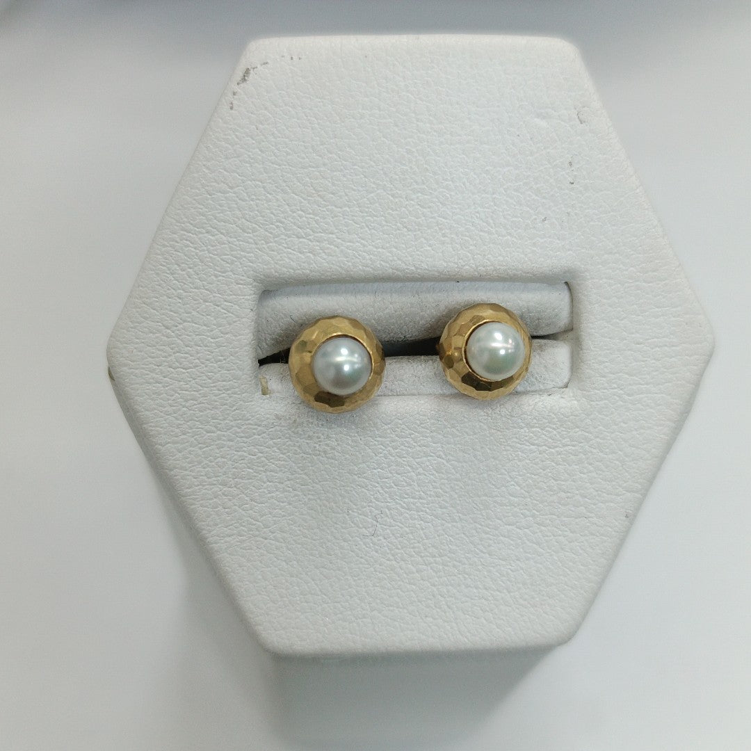 ARETES PAR ORO 18 K 1,10 GRMS (SEMINUEVO)