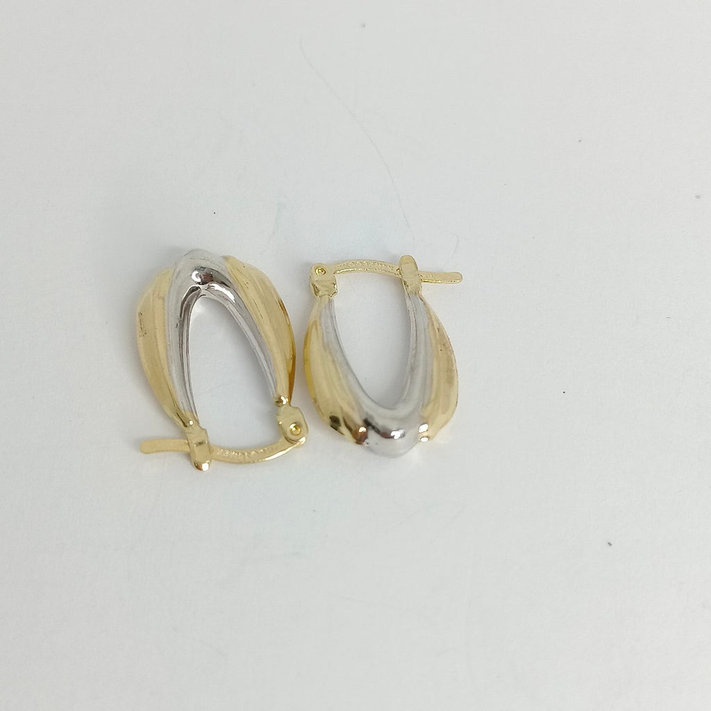ARETES ARRACADAS COMBINADA 14K 1.7 GR AC 58 (NUEVO)
