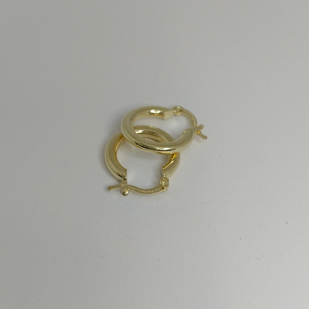 ARETES ARRACADAS LISAS 14K 1.8 GR ET 05 (NUEVO)