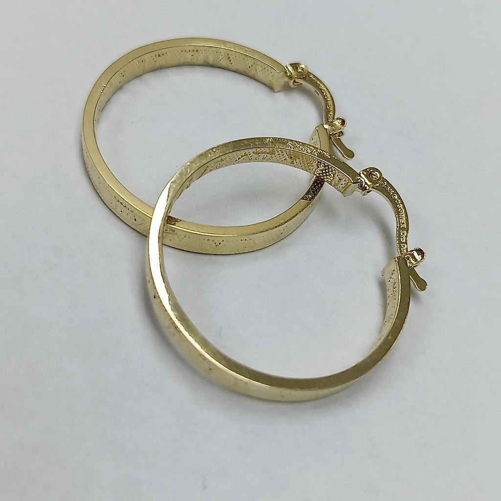 ARETES ARRACADAS CON NUMEROS ROMANOS 14K 2.7 GR ETT 01 (NUEVO)