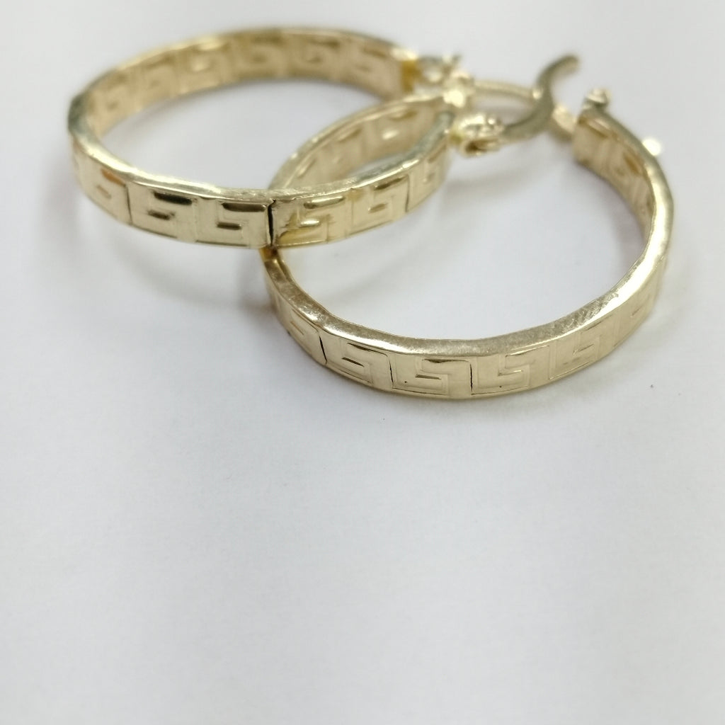 ARETES ARRACADAS GRECAS 14K 2.4 GR ETRE 4 (NUEVO)