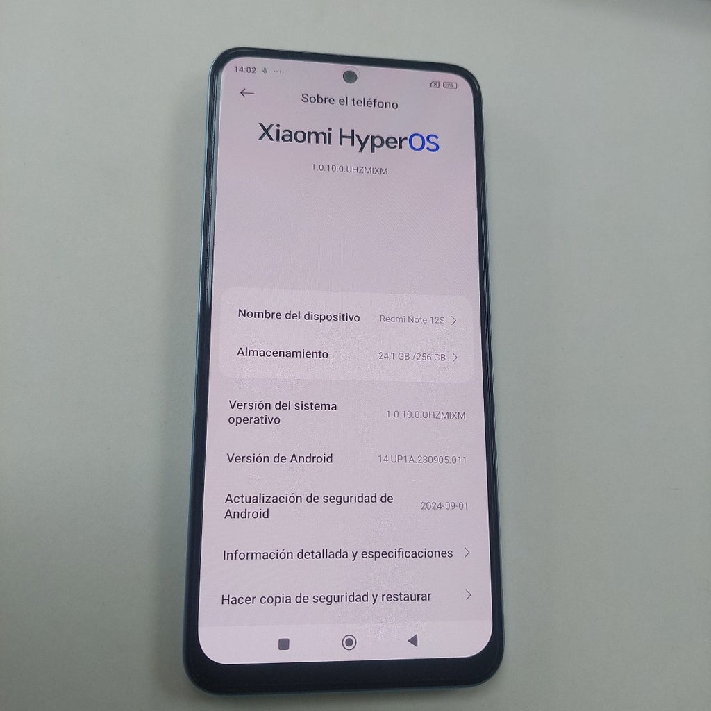 CELULAR XIAOMI REDMI NOTE 12S 2303ERA42L (2023) (SEMINUEVO)