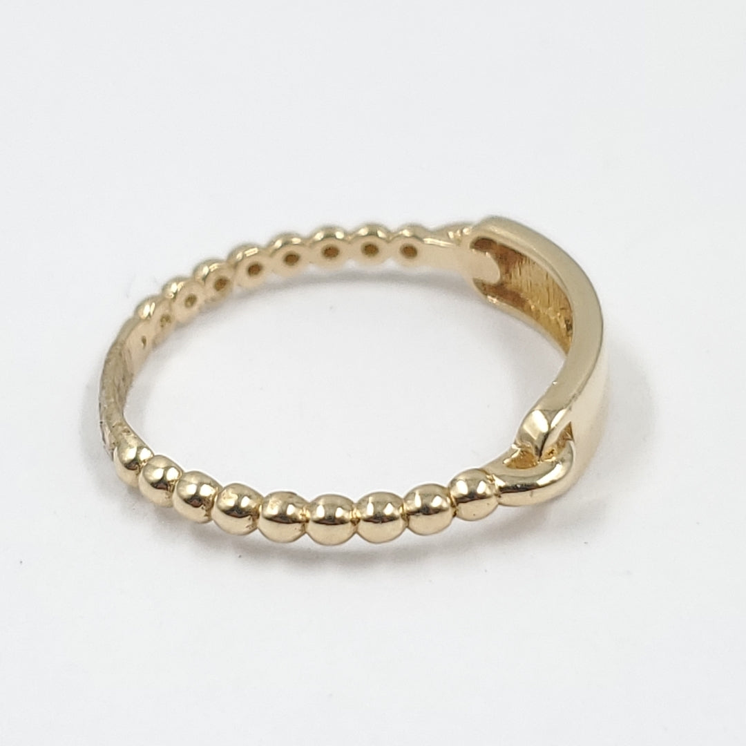 10134ANI01380B232 FRD15 ANILLOS DAMA ORO 14K 1.7GRS (NUEVO)