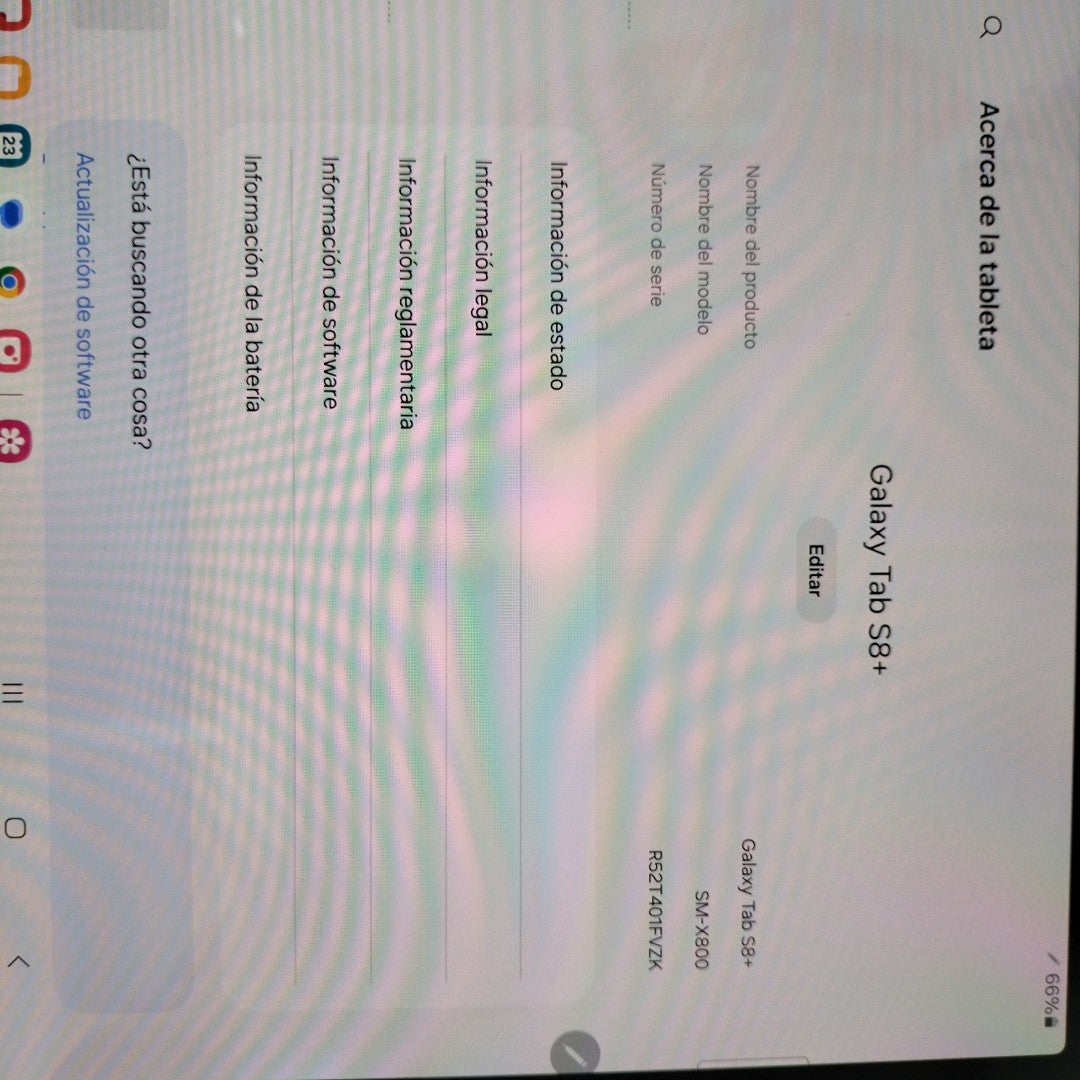 TABLETA SAMSUNG GALAXY TAB S8+ SM-X800 256 GB 8 GB RAM