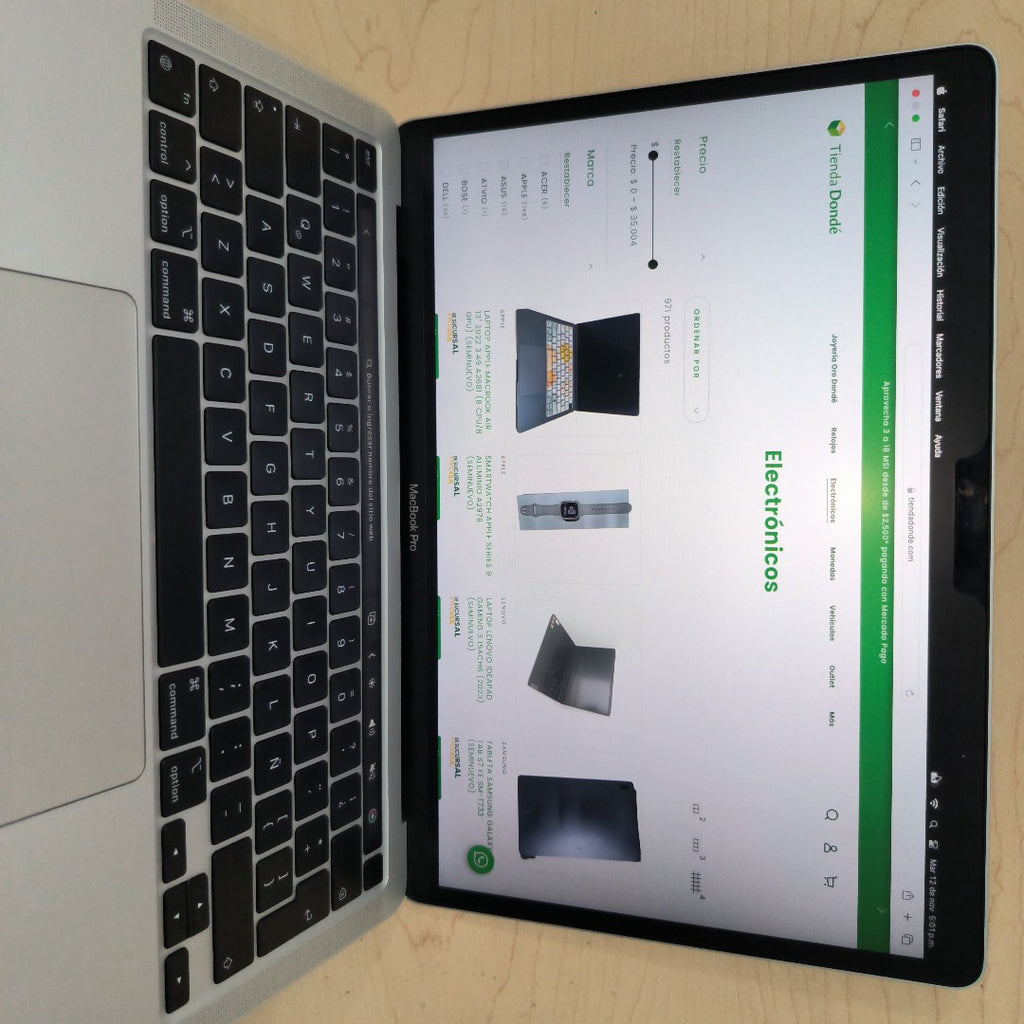 LAPTOP APPLE MACBOOK PRO 13" 2020 3.2 A2338 (SEMINUEVO)