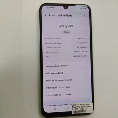 CELULAR SAMSUNG GALAXY A24 SM-A245M/N (2023) 128 GB 4 GB RAM (SEMINUEVO)