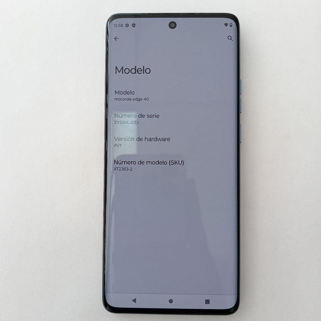 CELULAR MOTOROLA EDGE 40 XT2303-2 (2023) 256 GB 8 GB RAM (SEMINUEVO)