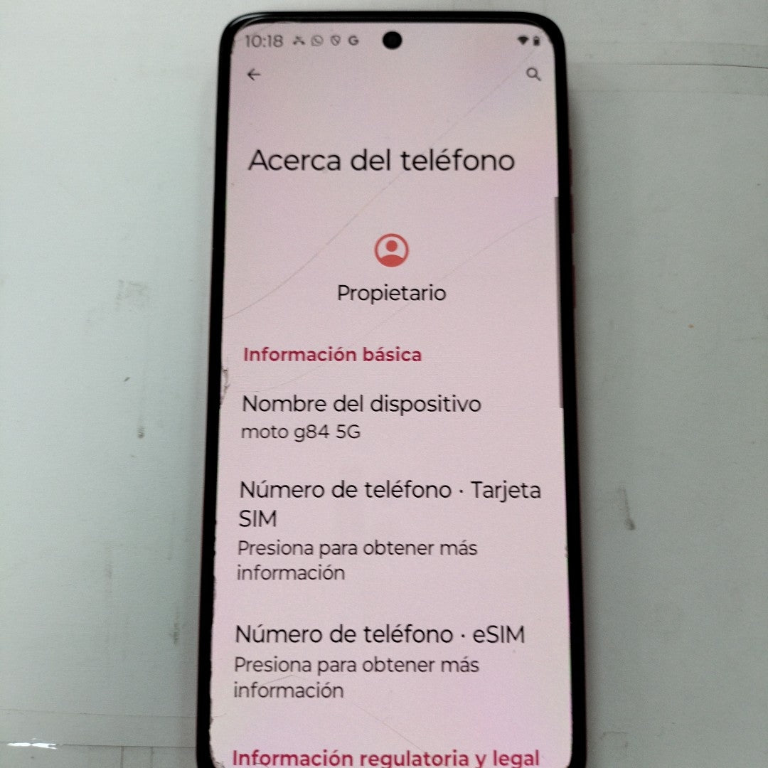 CELULAR MOTOROLA MOTO G84 XT2347-1 (2023) 256 GB 8 GB RAM (SEMINUEVO)