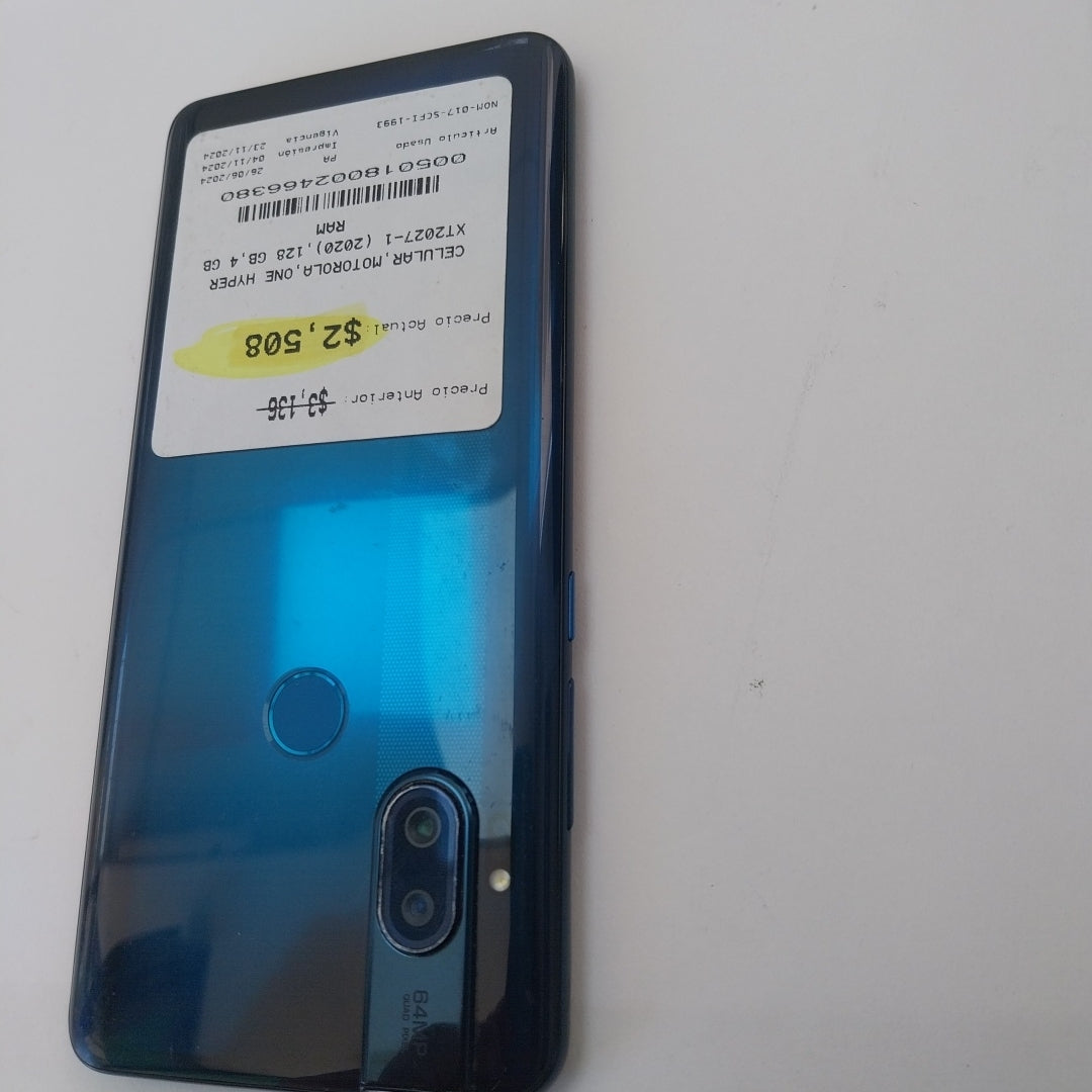 CELULAR MOTOROLA ONE HYPER XT2027-1 (2020) 128 GB 4 GB RAM (SEMINUEVO)