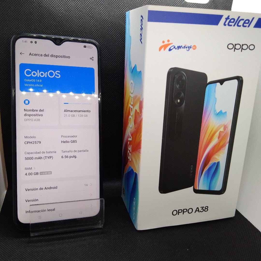 CELULAR OPPO  A38 CPH2579 (2023) 128 GB 4 GB RAM (SEMINUEVO)