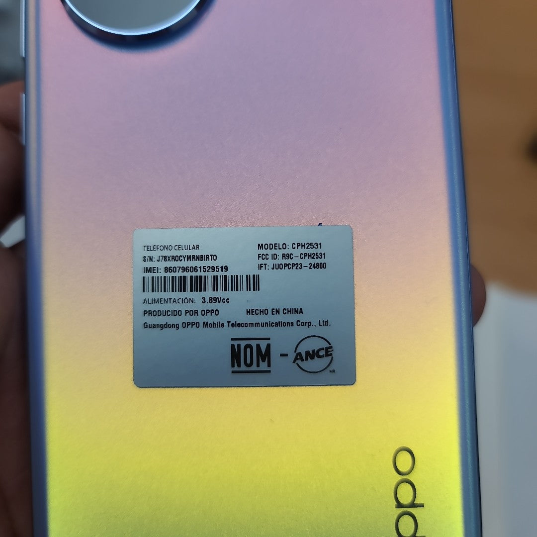 CELULAR OPPO  RENO 10 CPH2531 (2023) 256 GB 8 GB RAM (SEMINUEVO)