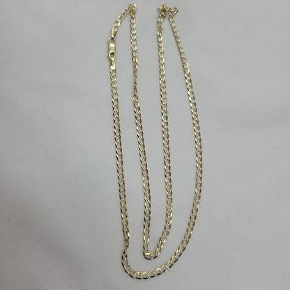 CADENAS BARBADA DIAMANTADA ORO 14K 4.4 (NUEVO)