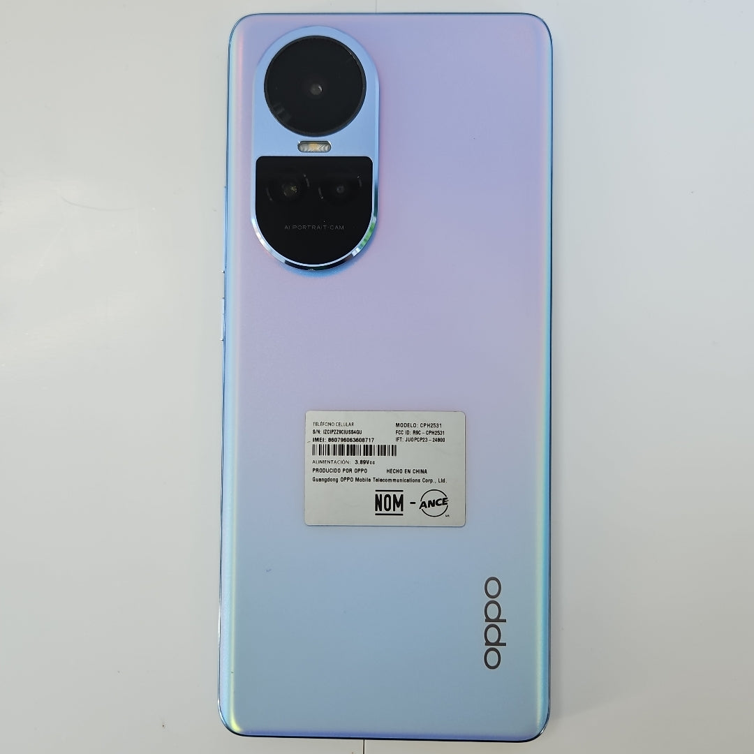 CELULAR OPPO  RENO10 5G CPH2531 (2023) 256 GB 8 GB RAM (SEMINUEVO)
