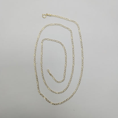 CADENAS CARTIER 3*1 DIAMANTADA ORO 14K 3.6 (NUEVO)