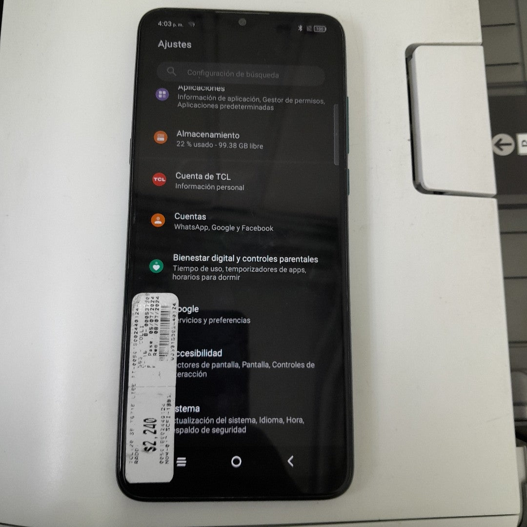 CELULAR TCL 20 SE T671E 128 GB 4 GB RAM (SEMINUEVO)