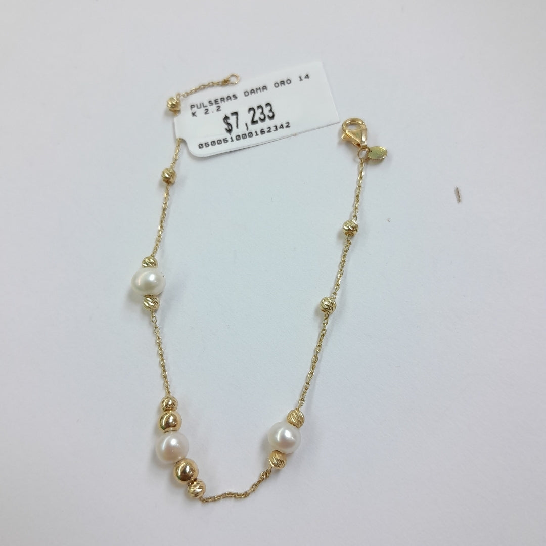 PULSERAS DAMA ORO 14K 2.2 (NUEVO)