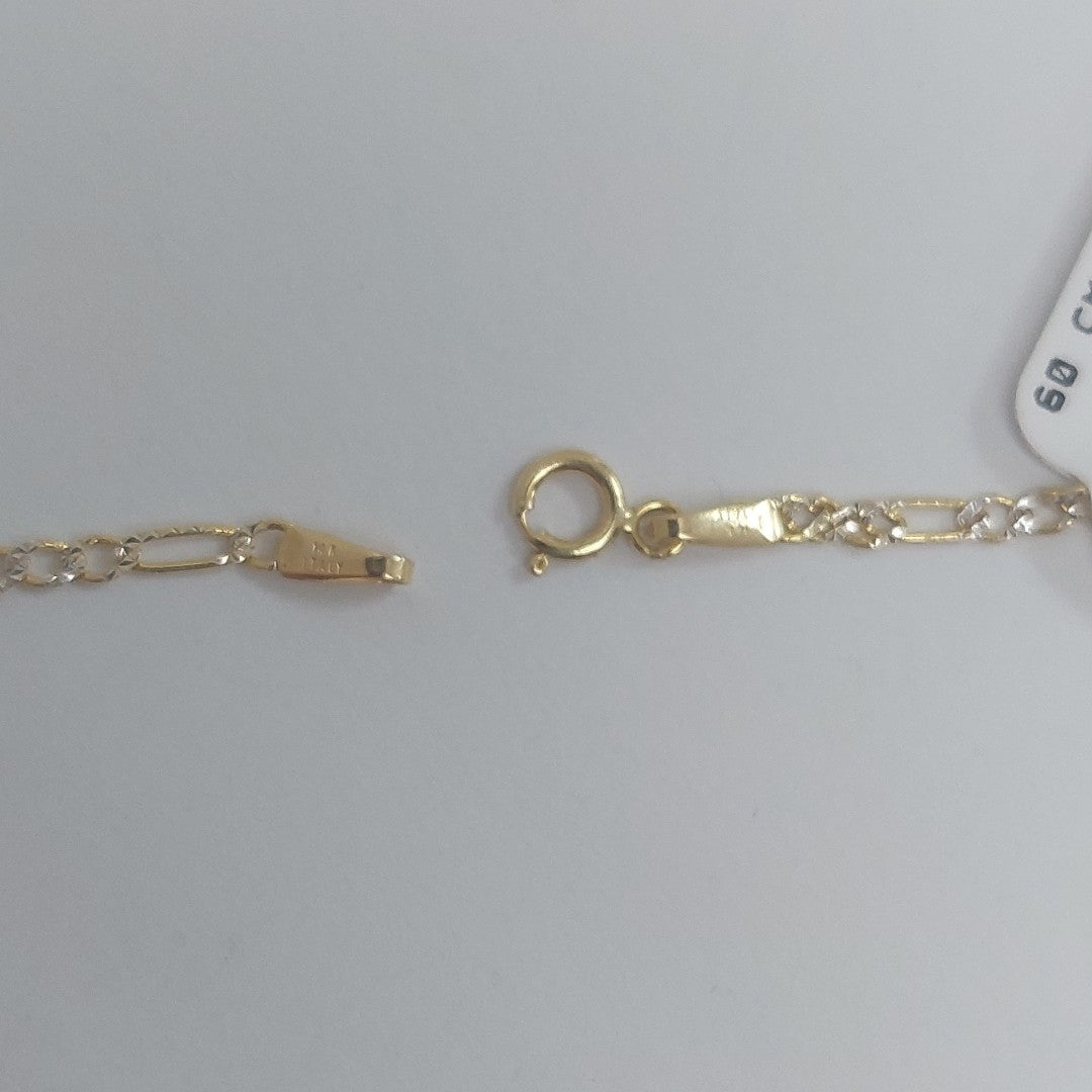 CADENAS CARTIER 3*1 DIAMANTADA ORO 14K 3.7 (NUEVO)