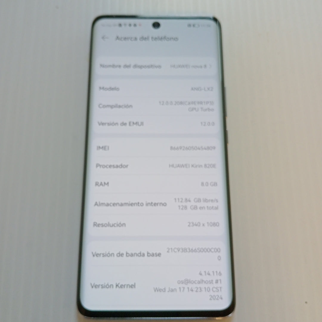 CELULAR HUAWEI NOVA 8 ANG-LX2 128 GB 8 GB RAM (SEMINUEVO)