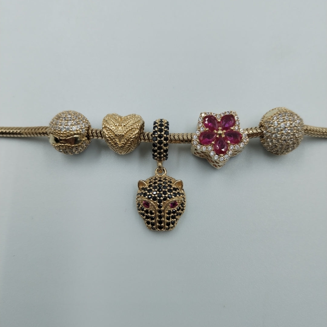PULSERA CHARM ORO 14K 19.3 (NUEVO)