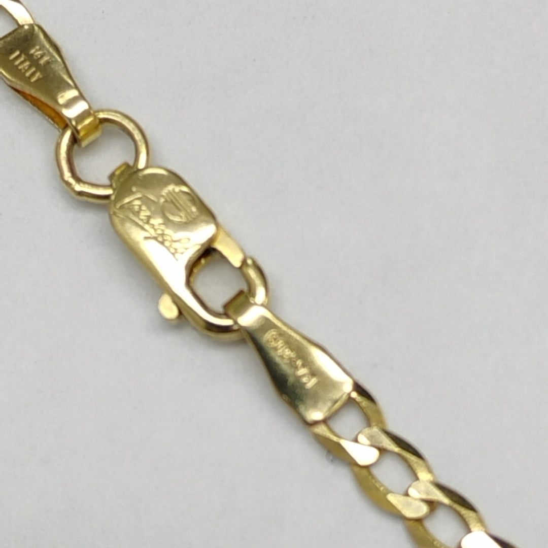 CADENAS BARBADA AMARILLA ORO 14K 4.9 (NUEVO)