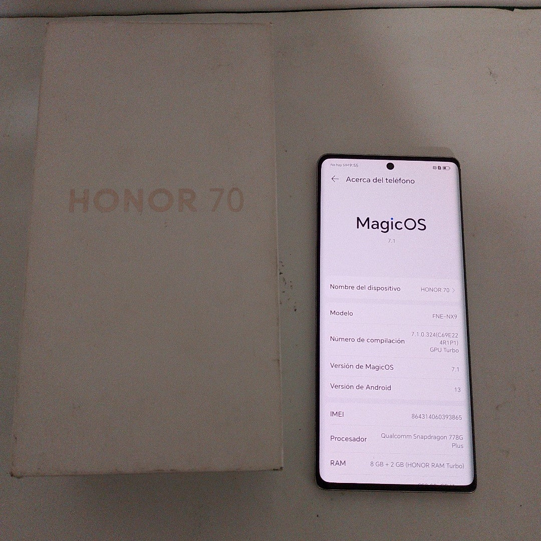 CELULAR HONOR 70 FNE-NX9 256 GB 8 GB RAM (SEMINUEVO)