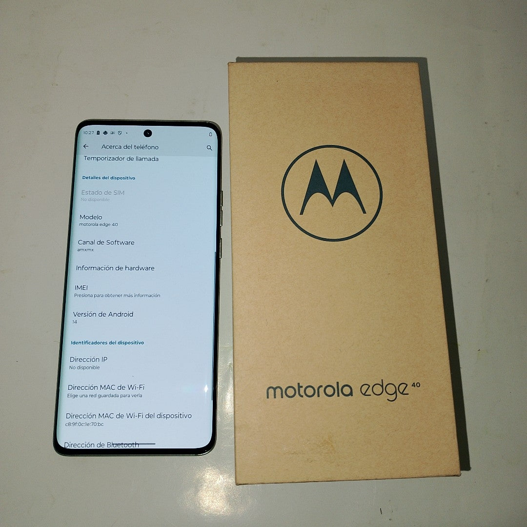 CELULAR MOTOROLA EDGE 40 XT2303-2 (2023) 256 GB 8 GB RAM (SEMINUEVO)