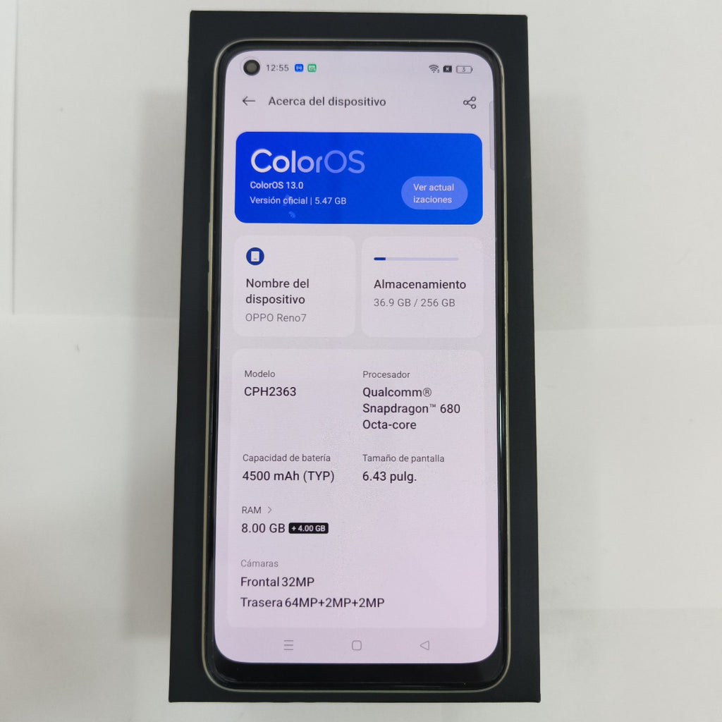 CELULAR OPPO  RENO7 CPH2363 (2022) 256 GB 8 GB RAM (SEMINUEVO)