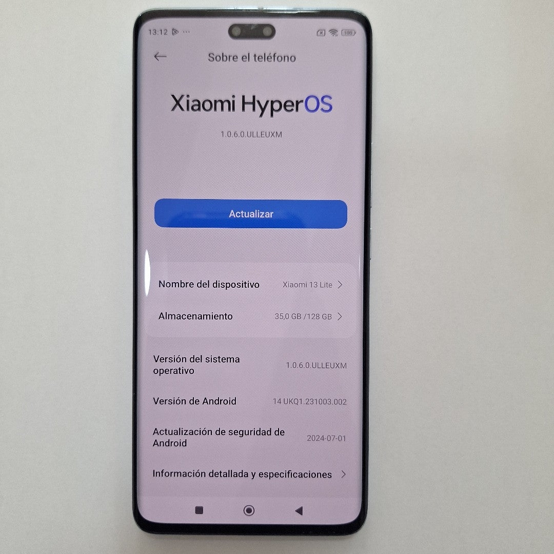 CELULAR XIAOMI 13 LITE 2210129SG (2023) 128 GB 8 GB RAM (SEMINUEVO)